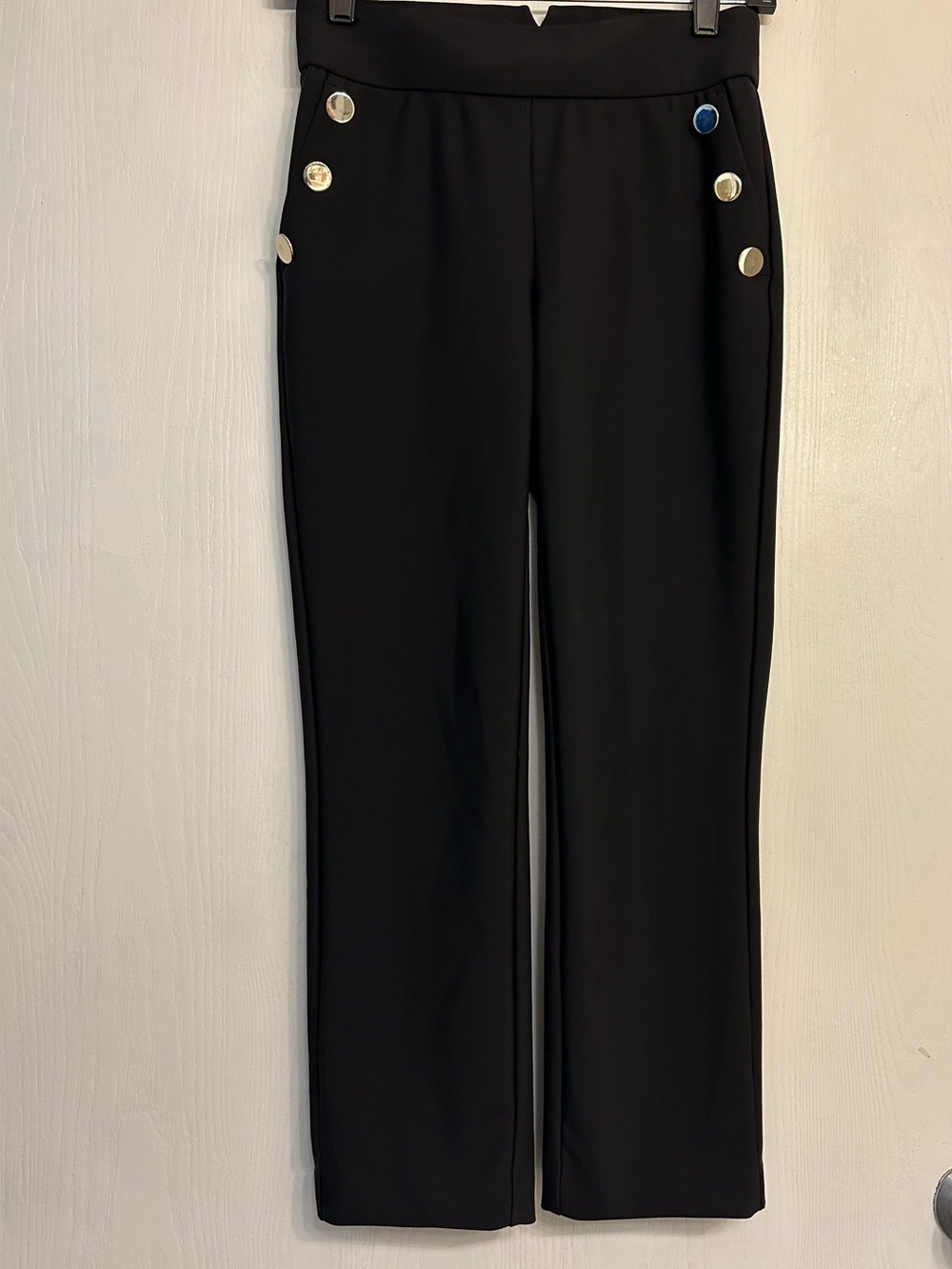 JL Atelier NWOT playful black stretch cropped trousers. Size XS.